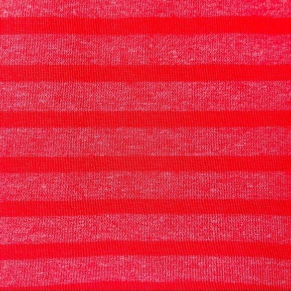 LuLaRoe Striped Dress Red Pink Julia Fitted Midi Short Sleeve Size XS - Picture 6 of 6